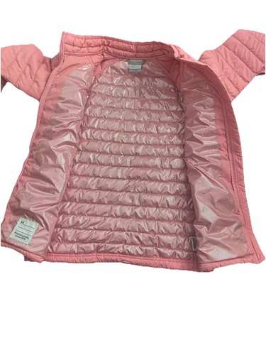 Columbia Girl's Powder Lite Jacket Size Youth LARGE (14/16) Omni Heat Pink - Picture 5 of 5