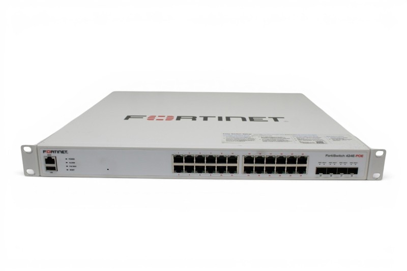 Fortinet FortiSwitch 424E-POE 24-Port Gigabit PoE+ Managed Switch 10G SFP+