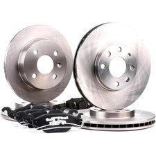 Bremsenset Bremsscheiben +Bremsbeläge Vorne Hinten für OPEL Astra G CC (T98) 256