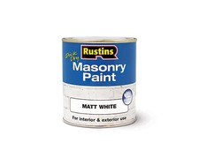 Rustins Quick Dry Masonry Paint Matt Finish All 4 Colours, 250ml & 500ml