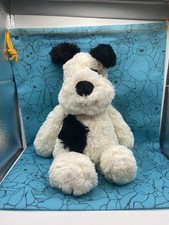 Jellycat London Bashful Cream  Black 9  Plush Puppy Dog