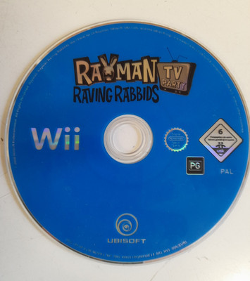 Rayman Raving Rabbits TV Party Nintendo Wii NUR DISC portofrei sehr guter Zustand