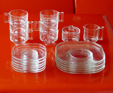 Joe Colombo Arno Italora set 6 persone piatti tazze design anni 70