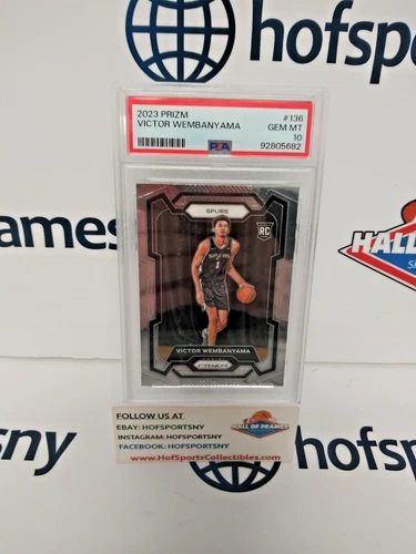 2023/24 PANINI PRIZM VICTOR WEMBANYAMA ROOKIE #136 PSA 10!