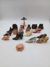 Vintage Shoe and Handbag Figurine Mixed Lot Collectable Display Set