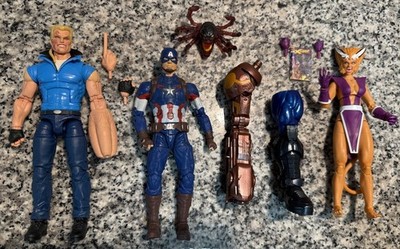 Marvel Legend 6  Figure Lot Bushwacker Feral Captain America Void Apocalypse BAF