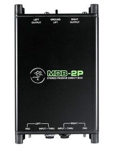 Mackie MDB-2P Passive Stereo Direct Box - Black