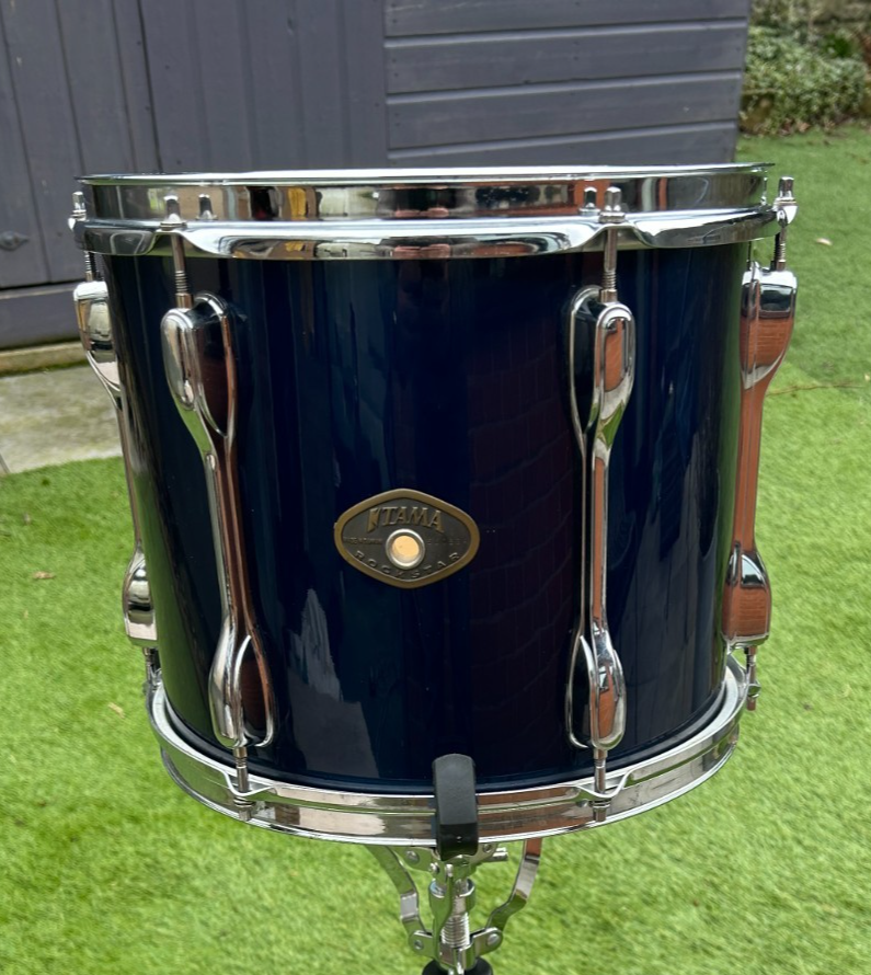 Tama Rockstar Tom 12"x 10'' 6-Lugs Undrilled Shell Midnight Blue photo 1