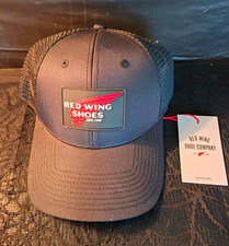 Red Wing Shoes Black Trucker Hat One Size Mes...