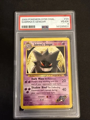 2000 Pokemon Gym Challenge Sabrina’s Gengar PSA 4