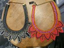 Handmade Necklace Seed Bead Boho American Style  Beaded Multi Strand Necklace