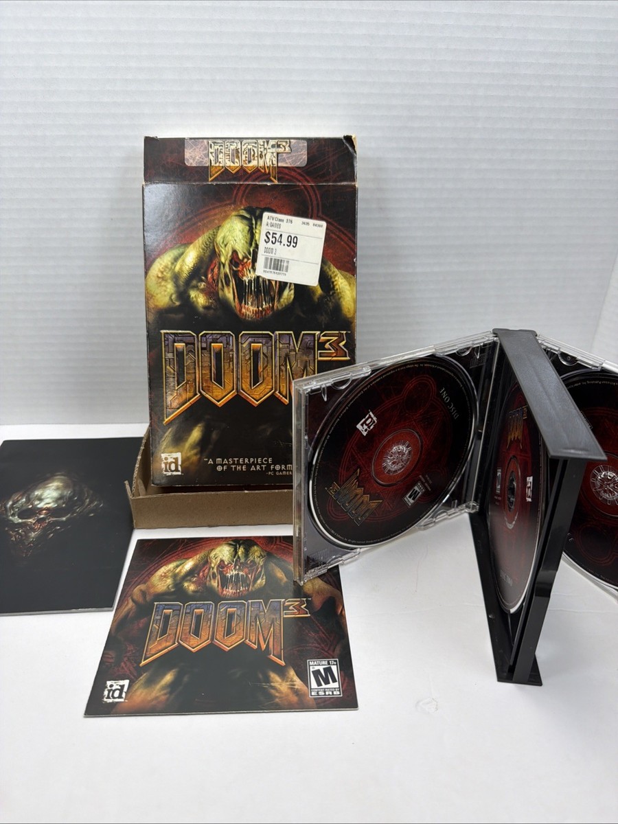DOOM 3 Big Box (Windows / PC, 2004) Complete Tested CIB Computer
