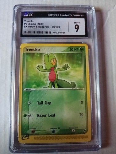 Treecko graded CGC 9 for sale on eBay