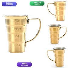 Barfly M37108GD Drink Jigger 2 oz Gold with Handle