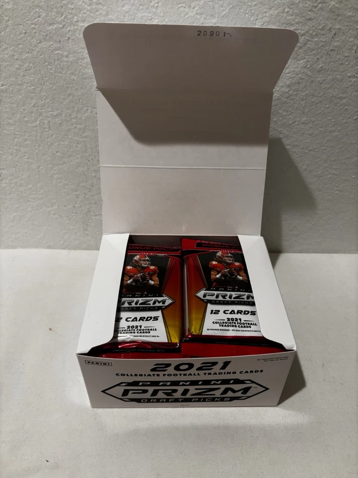 2021 Panini Prizm Draft Picks Collegiate Football Cello Box 12 Fat Packs LOT A - Image 2 of 2