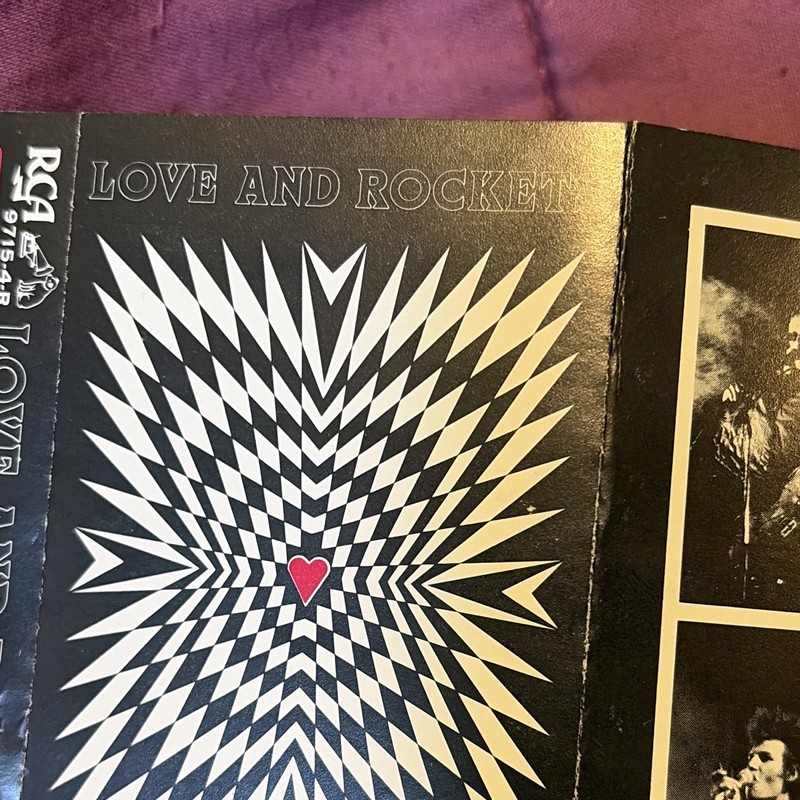 Love and Rockets - Love and Rockets Rock Album Cassette Beggars Banquet 1989