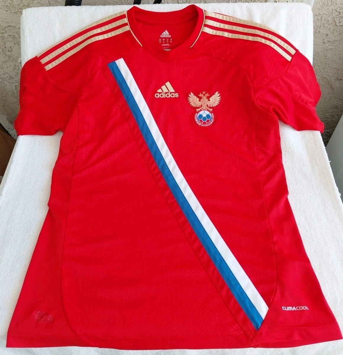 アディダス ロシア代表　ユニフォーム　XLサイズ　サッカー　ワールドカップ adidas Size XL Russia National Team Soccer Fan Apparel & Souvenirs