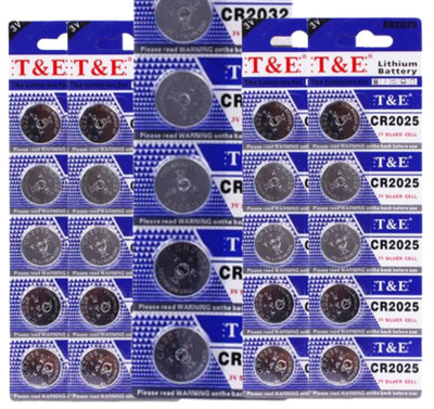 CR2032, CR1220, CR2025, CR2016, CR2450, CR1616 New Coin Cell Batteries