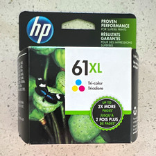 HP 61XL Genuine Original Tri-Color Inkjet Ink Cartridge, Model 61XL