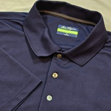 Ben Hogan Performance Mens X Navy Blue Short Sleeves Polo Shirt