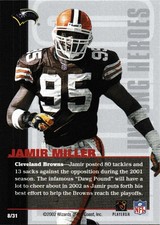 2002 NFL Showdown Jamir Miller NFLPA Awards Banquet Unsung Heroes