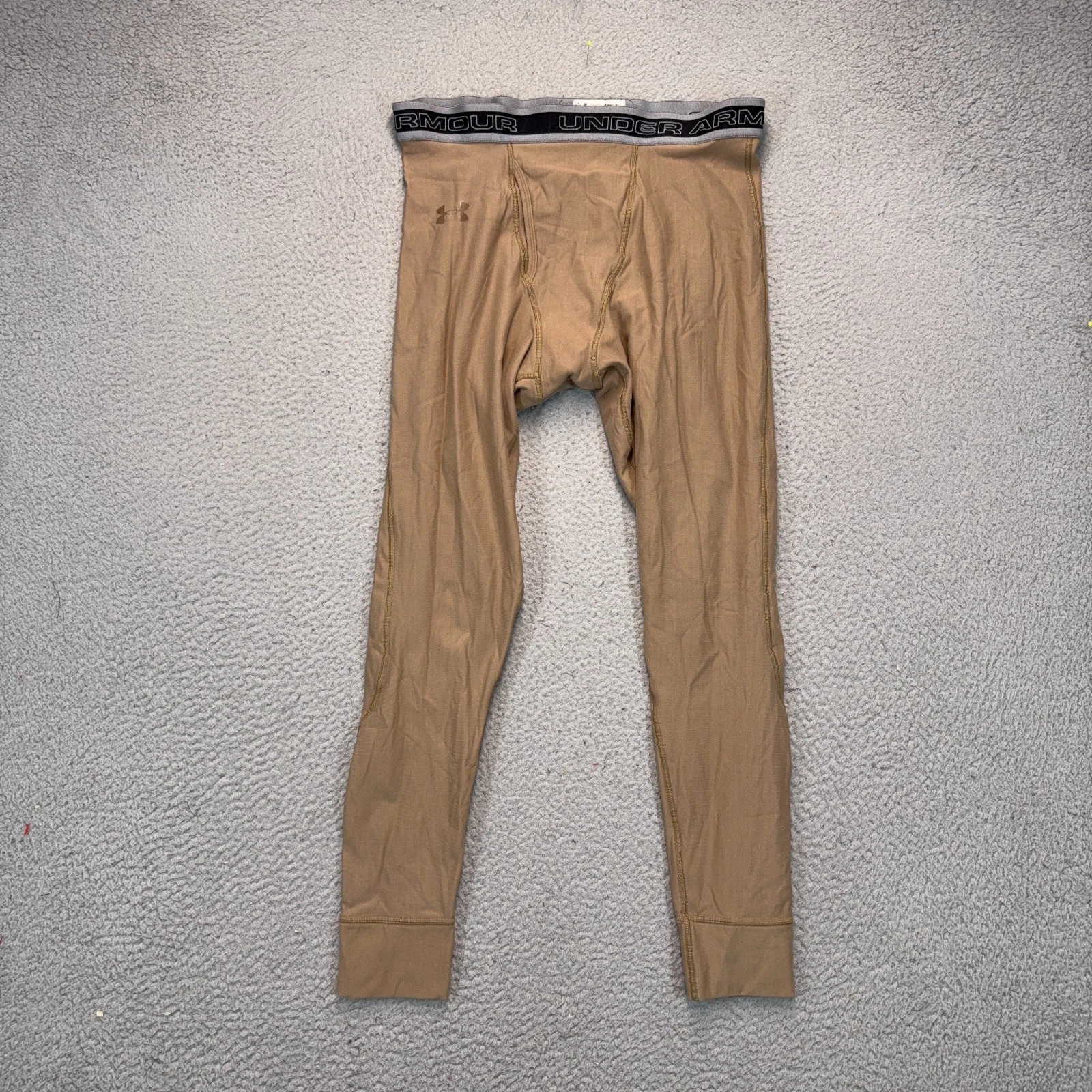 Under Armour Tactical Compression Legging Pants Men XL Brown Athletic Base Layer