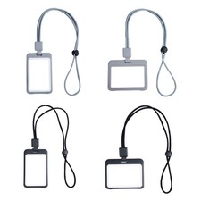Lanyard with Card Holder Water Resistant Card Sleeve Badge Holder with Lanyard