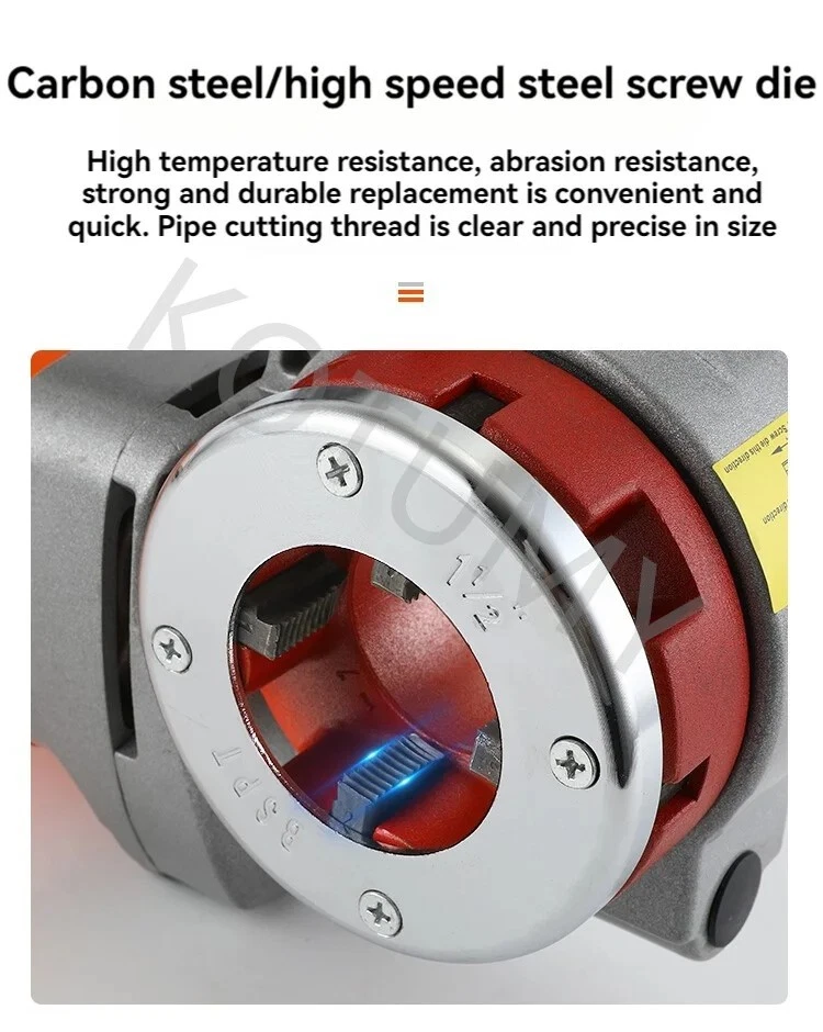High-power Handheld Electric Threading Machine Pipe Tapping Reamer Tool √ - Image 2 of 4