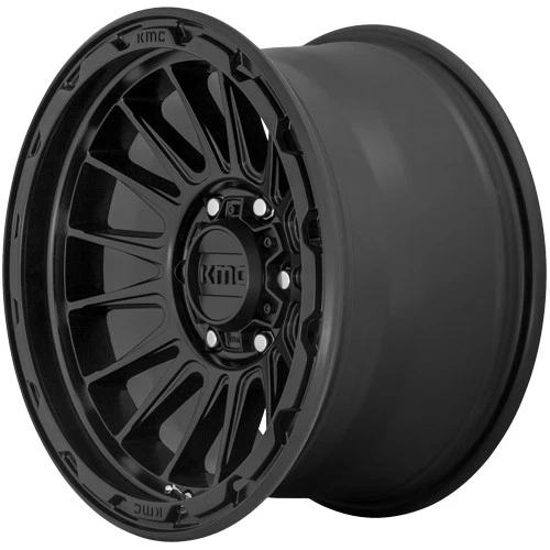 KMC KM542 Impact 17x8 5x4.5" +35mm Satin Black Wheel Rim 17" Inch - Imagem 3 de 4