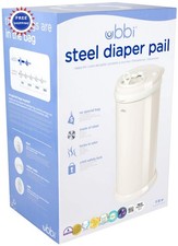 Ubbi Steel Diaper Pail Odor Locking No Special Bag Required Award Winning