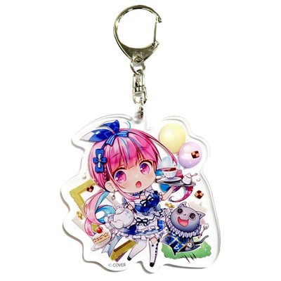 Minato Aqua Hololive Acryl Schlüsselanhänger Aqua und NEKO Tea Party Ver. Li ...