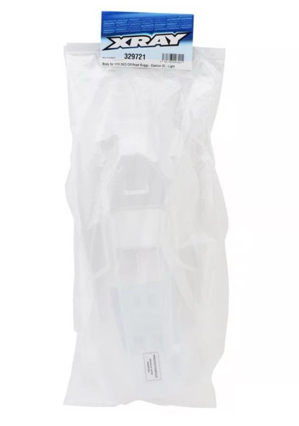 XRAY XB2 Epsilon 2D 1/10 Off-Road Dirt Buggy Body (Clear) [XRA329718] - Image 2 of 3