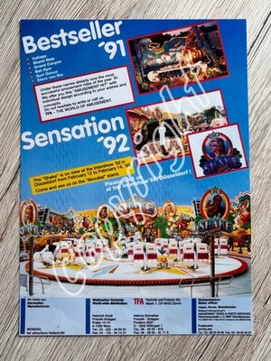 XL Foto (Reproduktion) Werbeanzeige 1992 SHAKE SUPERNOVA MONDIAL Rides - Kirmes