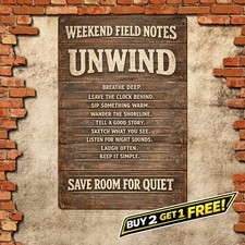 Cabin Rules Vintage Metal Sign Gifts for Cabin Owners Home Wall Art