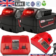 For Milwaukee 18V Extended For M18 Capacity Lithium 48-11-1860 Battery/Charger