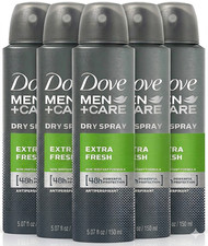 6X Dove Spray Men Care Extra Fresh Antiperspirant Deodorant Spray 150 Ml
