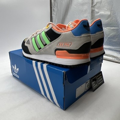 Size 12 - Adidas ZX 750 White Beam Green Orange for sale online | eBay