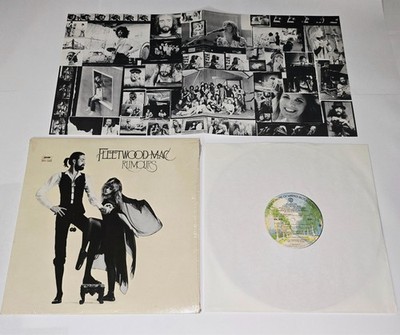FLEETWOOD MAC RUMORS LP IN SHRINK POSTER WB RECORDS VINYL ROCK STEVIE NICKS 12''