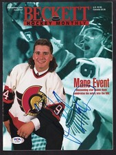 Radek Bonk Autographed September 1994 Beckett Price Guide Magazine PSA/DNA