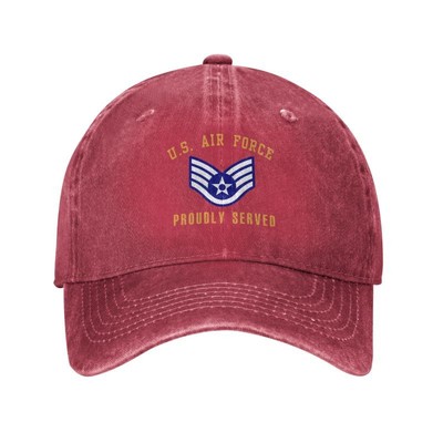 us air force  Denim Hat Adjustable Baseball Cap