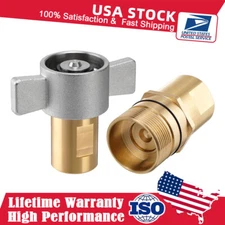 1" NPT Wet-Line Wing Nut Hydraulic Quick Disconnect Coupler / Coupling Set NEW