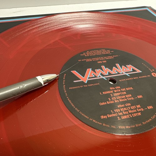 1978 Van Halen Looney Tunes Red & Blue Colored Record Vinyl LP 705 Promo - Picture 24 of 24