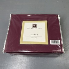 Concierge Collection 100 Polyester Sheet Set California King Plum