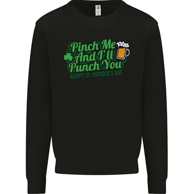 Kniff Me And Ill Punch You St Patricks Day Herren Sweatshirt Pulli