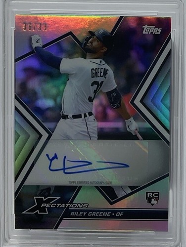 Riley Greene Rookie Auto PSA 8/9- 2023 Topps Xpectations /99 - Population 1 - Picture 6 of 8