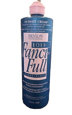 Roux Fanci-Full Rinse, 19 Sweet Cream, 15.2 Oz. Revlon New Old Stock Pale Blonde