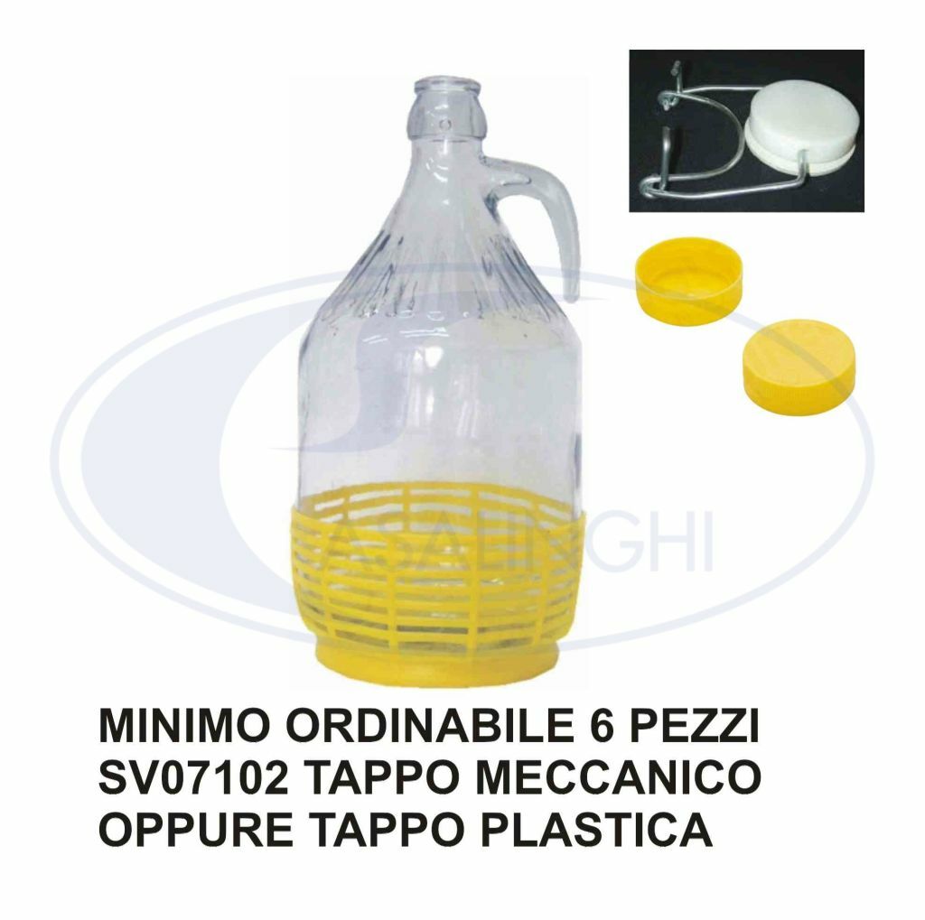 DAMA LT.5 C/CESTO TAPPO MECCANICO O PLASTICA VINO OLIO PREZZO CADAUNA