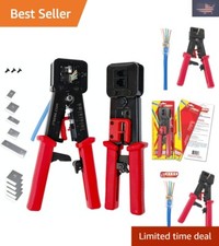 ITBEBE RJ45 Crimping Tool with Multiple Blades and Screws - All-in-One Solution