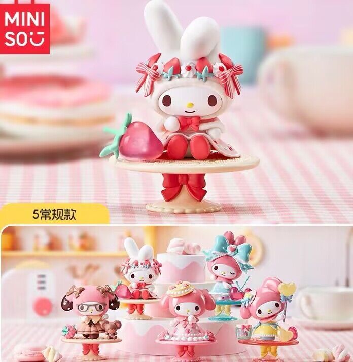 マイメロディ MINISO アフタヌーンティー マスコット フィギュア セット マイメロディ MINISO アフタヌーンティー マスコット フィギュア