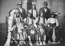 1877 Sioux Delegation PHOTO Arapaho Indians Native Americans Chiefs Group